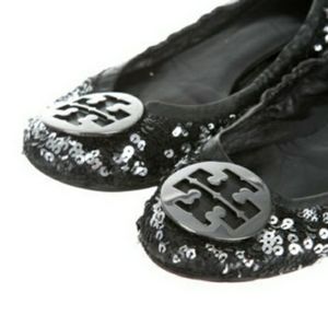Authentic Tory Burch Sequin Reva Flats